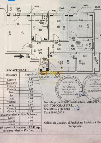 Brancoveanu, Obregia pe str. Vatra Dornei, apartament 4 camere,